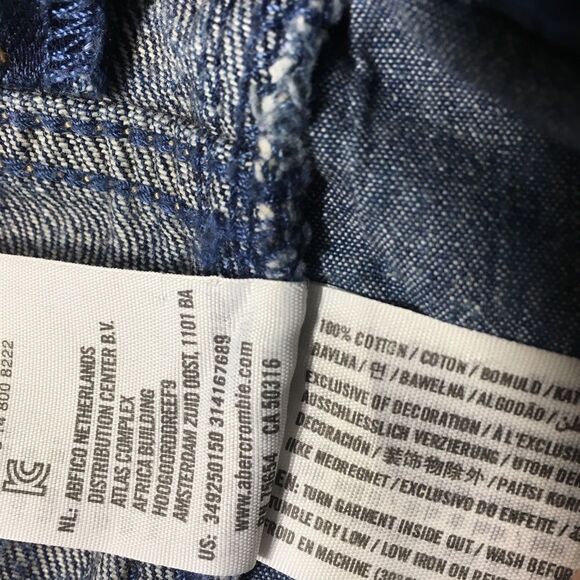 HOLLISTER DISTRESSED HIGH RISE SHORT SHORT 5/27 - Picture 8 of 12